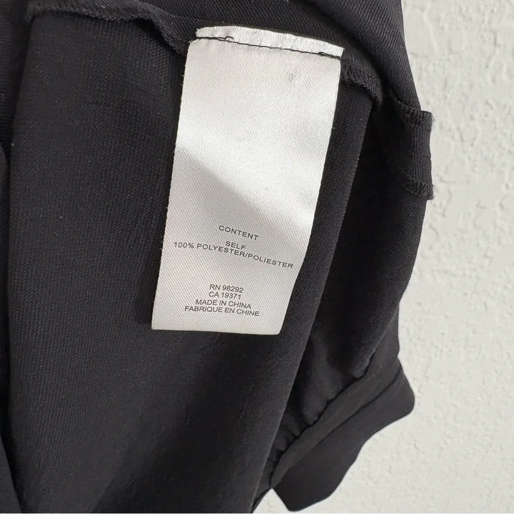 Tibi Soft Drape Asymmetrical Top in Black - Picture 8 of 9